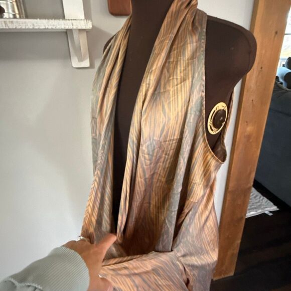 Derek Lam for Design Nation bubble hem mini dress size XL sleeveless peach gray - Picture 5 of 13